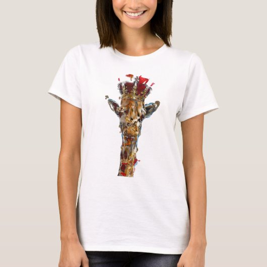 Giraffe voor T-shirt voor dames- (Voorkant)