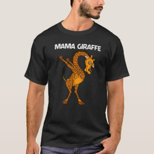 Giraffe voor vrouwelijke moeder Safari Wilde diere T-shirt