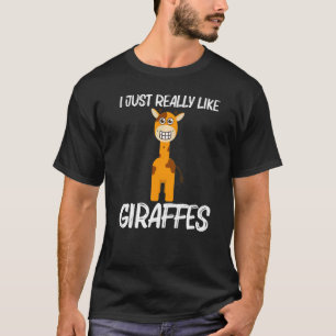 Giraffe voor vrouwen Safari Wildlife Animal T-shirt