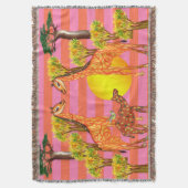 Giraffe vrienden Throw Blanket Deken (Voorkant Verticaal)