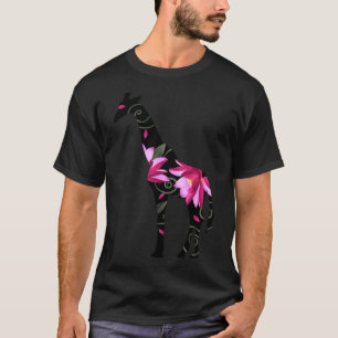 Giraffe vrouw met bloemen Essential T-Shirt