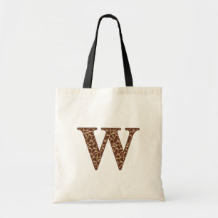 Giraffe W Tote Bag