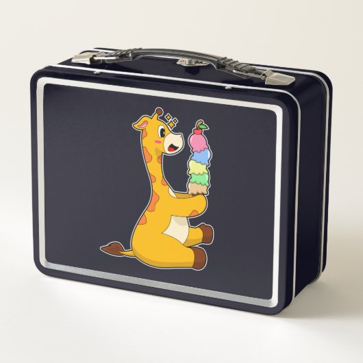 Giraffe Waffle-ijs (Achterkant)