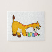 Giraffe Waffle-ijs Legpuzzel (Horizontaal)