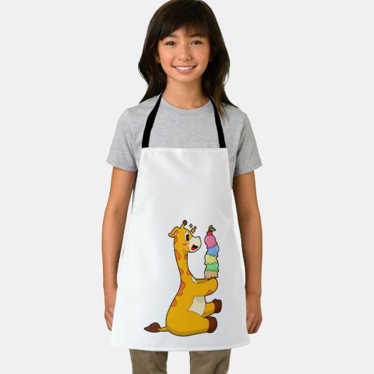 Giraffe Waffle-ijs Schort (Insitu)