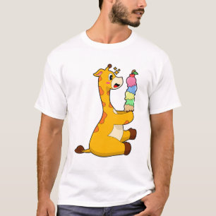 Giraffe Waffle-ijs T-shirt