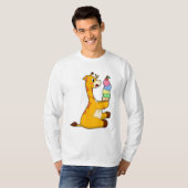 Giraffe Waffle-ijs T-shirt (Voorkant volledig)