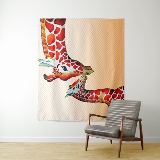 Giraffe Wandkleed (In situ)