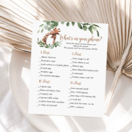 Giraffe wat er op je telefoon spel