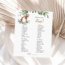 Giraffe Wat zit er in je handtas?