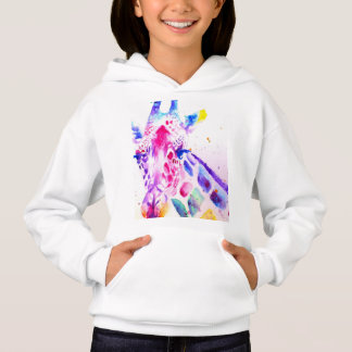 Giraffe Watercolor Meisjes Paars Schattig Dier Die