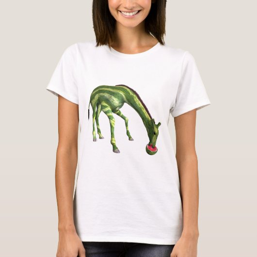 Giraffe Watermeloen T-shirt (Voorkant)