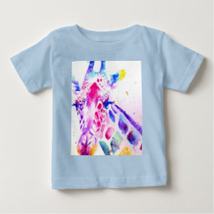 Giraffe Waterverf Baby's Paarse Gifts Lavendel