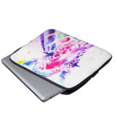 Giraffe Waterverf Baby's Paarse Gifts Lavendel Laptop Sleeve (Voorkant onderkant)