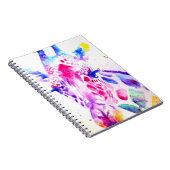 Giraffe Waterverf Baby's Paarse Gifts Lavendel Notitieboek (Rechterzijde)