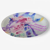 Giraffe Waterverf Birthday Party Paper Bord (Gekanteld)