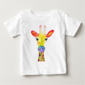 Giraffe waterverf diertje Safari kinder humor dier (Voorkant)