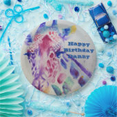 Giraffe Waterverf jongen Birthday Party Paper Bord (Feest)