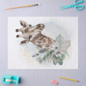Giraffe Waterverf Portret Tissuepapier (Craft)