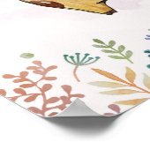 Giraffe waterverf poster (Hoek)