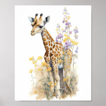 Giraffe Waterverf schilderen
