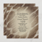 Giraffe Wedding Uitnodiging (Voorkant / Achterkant)