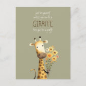 Giraffe - Wees jezelf grappig Briefkaart (Voorkant)