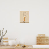 Giraffe - Wees jezelf Kinderkamer Slaapkamer Poste Poster (Keuken)