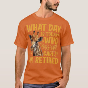 Giraffe - Welke dag is vandaag de dag die me bang  T-shirt