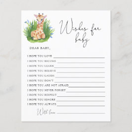 Giraffe - Wensen voor baby