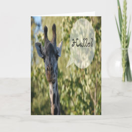 Giraffe Wenskaart Kaart