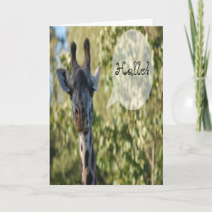 Giraffe Wenskaart Kaart