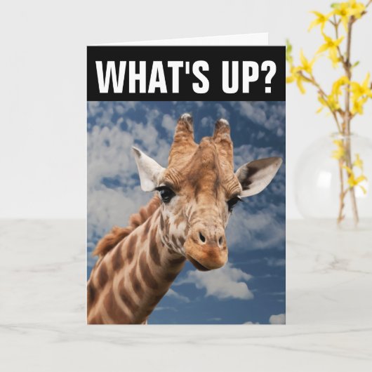 GIRAFFE WENSKAART, WAT IS ER? KAART (Gele Bloem)