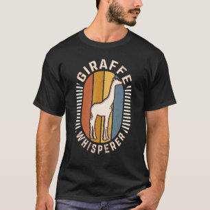 Giraffe Whisperer Classic Retro Animal Lov T-shirt