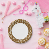 Giraffe — Whitepaper afdrukken — Borden Papieren Bordje (Feest)