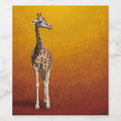 GIRAFFE WIJN ETIKET (Enkel label)