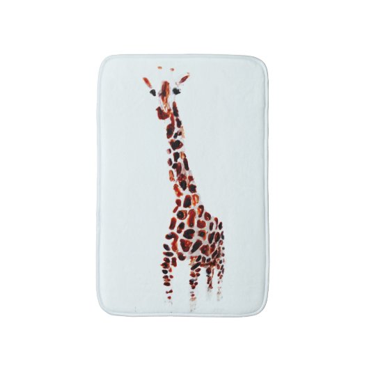 Giraffe Wild Animal Art Badmat (Voorkant Verticaal)