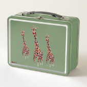 Giraffe Wild Animal Art gepersonaliseerd (Voorkant)