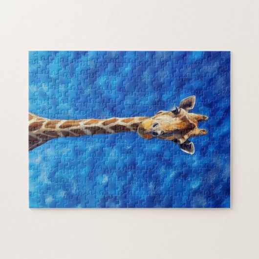 Giraffe Wild Animal Art Puzzel Legpuzzel (Horizontaal)