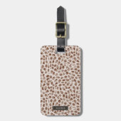 Giraffe Wild Animal Skin Pattern Bagagelabel (Voorkant verticaal)