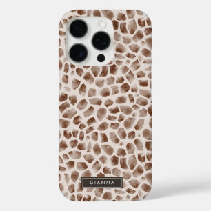 Giraffe Wild Animal Skin Pattern iPhone 16 Pro Hoesje
