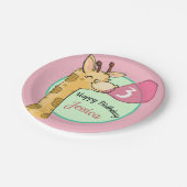 Giraffe Wild Birthday Party Bord (Gekanteld)