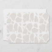 Giraffe Wild Een Waterverf Foto 1e Verjaardag Kaart (Achterkant)