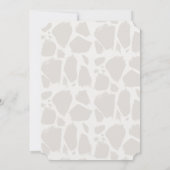 Giraffe Wild Een Waterverf Kinder 1e Verjaardag Kaart (Achterkant)