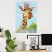 Giraffe wild fantastisch dier poster (Thuiskantoor)
