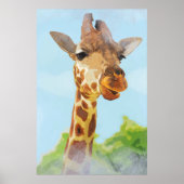 Giraffe wild fantastisch dier poster (Voorkant)