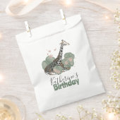 Giraffe Wild Jungle Botanical Animal Birthday Bedankzakje (Geknipt)