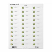 Giraffe - wilde baby shower etiket (Full Sheet)