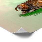 Giraffe Wilde dieren Poster (Hoek)