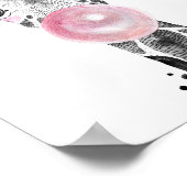 Giraffe Wilde Safari Dieren op zaterdag Poster (Hoek)